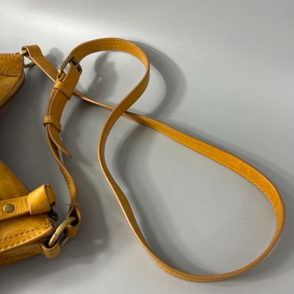 FRYE Women's Melissa Zip Crossbody Bag, Mustard - Picture 11 of 16